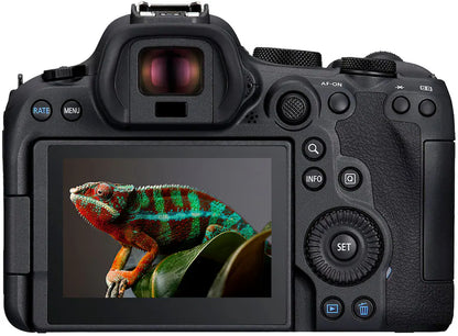Canon EOS R6 Mark II Mirrorless Camera Body Only (24.2MP Full-Frame, RF Mount, 4K Video, Dual Pixel AF II, IBIS, Wi-Fi, Black)