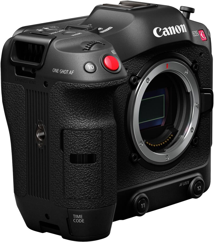 Canon EOS C70 Cinema Camera Body Only (Super 35mm DGO Sensor, RF Mount, 4K Video, Dual Pixel AF, Wi-Fi, Black)