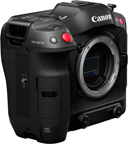 Canon EOS C70 Cinema Camera Body Only (Super 35mm DGO Sensor, RF Mount, 4K Video, Dual Pixel AF, Wi-Fi, Black)