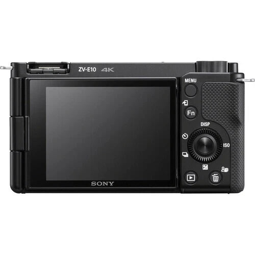 Sony Alpha ZV-E10 Mirrorless Camera Body Only (24.2MP APS-C, E-Mount, 4K Video, Real-time AF, Wi-Fi, Black)
