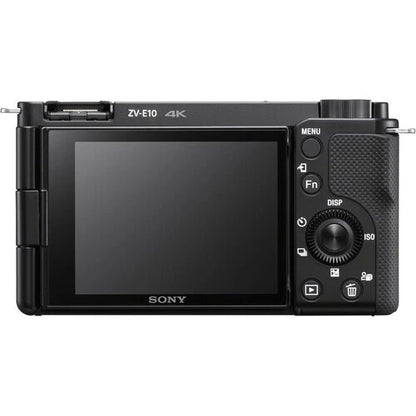 Sony Alpha ZV-E10 Mirrorless Camera Body Only (24.2MP APS-C, E-Mount, 4K Video, Real-time AF, Wi-Fi, Black)