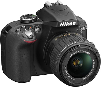 Nikon D3300 24.2MP HD 1080p DSLR Camera - Body Only, Black