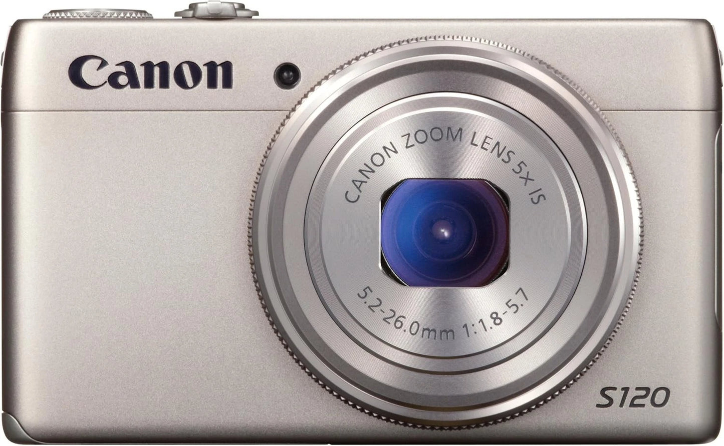 Canon PowerShot S120 Compact Digital Camera – 12.1 MP, F1.8, 24mm Wide Angle & 5x Optical Zoom – Silver