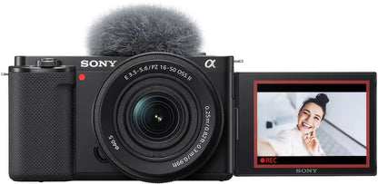 Sony Alpha ZV-E10 APS-C Mirrorless Content Creator Camera (Body Only) – Black