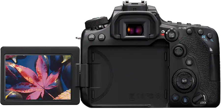 Canon EOS 90D DSLR Camera Body Only (32.5MP APS-C, EF/EF-S Mount, 4K Video, Dual Pixel AF, Wi-Fi, Black)