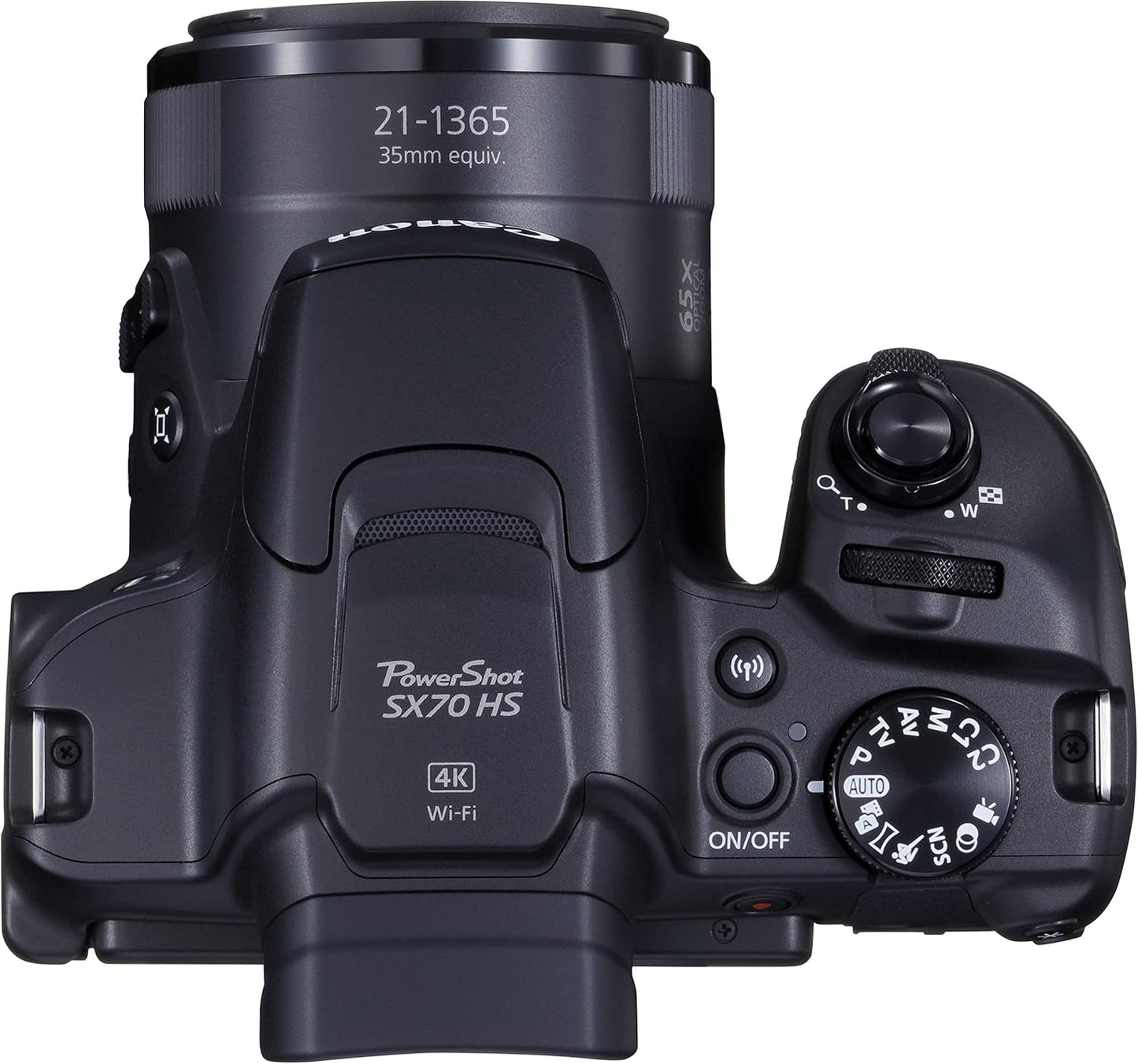 Canon PowerShot SX70 HS 20.3MP Bridge Camera with 65x Optical Zoom - Black