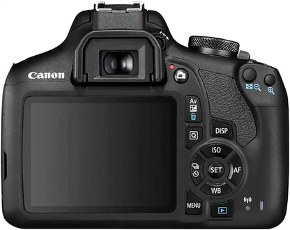 Canon EOS 2000D (Rebel T7) DSLR Camera with EF-S 18-55mm F3.5-5.6 III Lens – 24.1 MP – Black