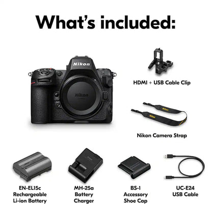 Nikon Z8 Full-Frame Mirrorless Camera (Body Only) – 45.7 MP & 8K Video – Black