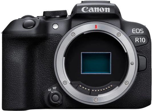 Canon EOS R10 Mirrorless Camera Body Only (24.2MP APS-C, RF Mount, 4K Video, Dual Pixel AF II, Wi-Fi, Black)