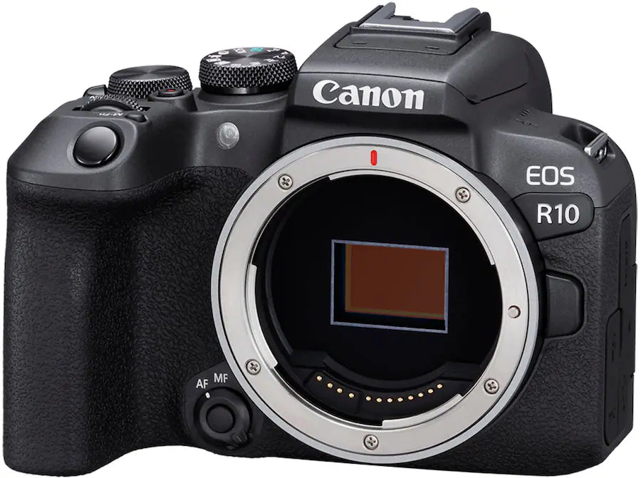 Canon EOS R10 Mirrorless Camera Body Only (24.2MP APS-C, RF Mount, 4K Video, Dual Pixel AF II, Wi-Fi, Black)
