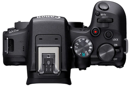 Canon EOS R10 Mirrorless Camera Body Only (24.2MP APS-C, RF Mount, 4K Video, Dual Pixel AF II, Wi-Fi, Black)