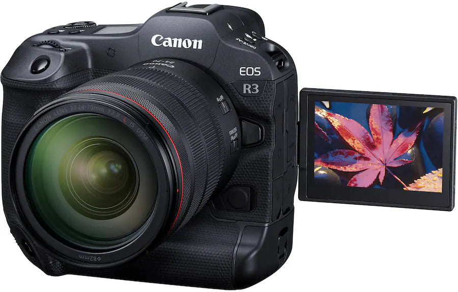 Canon EOS R3 Mirrorless Camera Body Only (24.1MP Full-Frame, RF Mount, 6K Video, Dual Pixel AF II, IBIS, Wi-Fi, Black)