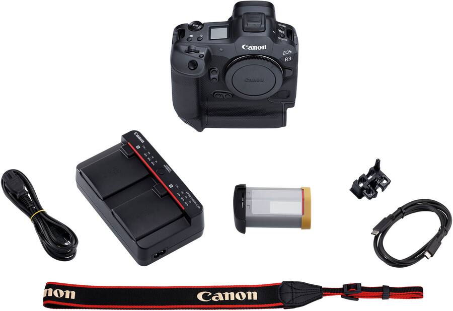 Canon EOS R3 Mirrorless Camera Body Only (24.1MP Full-Frame, RF Mount, 6K Video, Dual Pixel AF II, IBIS, Wi-Fi, Black)