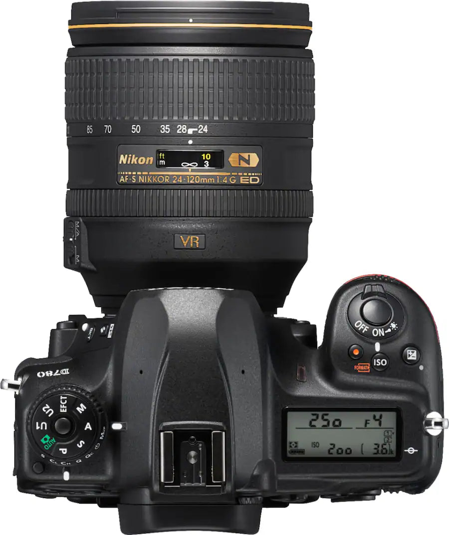 Nikon D780 Full-Frame DSLR Camera with AF-S NIKKOR 24-120mm F4G ED VR Lens – 4K Video – Black