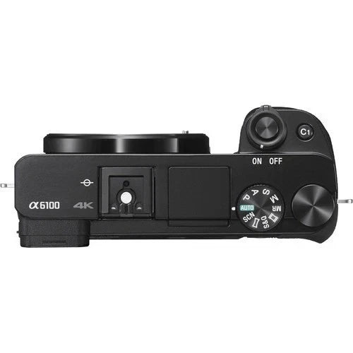 Sony Alpha a6100 Mirrorless Camera Body Only (24.2MP APS-C, E-Mount, 4K Video, Real-time AF, Wi-Fi, Black)