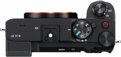 Sony Alpha 7CR Full-Frame Mirrorless Interchangeable Lens Camera (Body Only) – 61 MP Compact – Black
