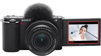 Sony Alpha ZV-E10 APS-C Mirrorless Content Creator Camera (Body Only) – Black