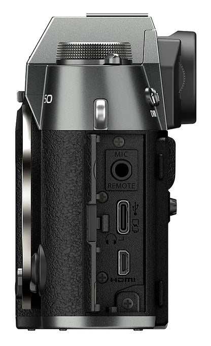 Fujifilm X-T50 APS-C Mirrorless Camera (Body Only) – 40.2 MP & 6.2K Video – Charcoal Silver
