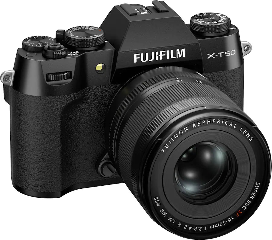 Fujifilm X-T50 Mirrorless Camera with XF 16-50mm F2.8-4.8 R LM WR Lens – 40.2 MP & 6.2K Video – Black