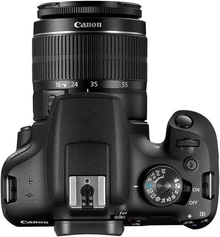 Canon EOS 2000D (Rebel T7) DSLR Camera with EF-S 18-55mm F3.5-5.6 III Lens – 24.1 MP – Black
