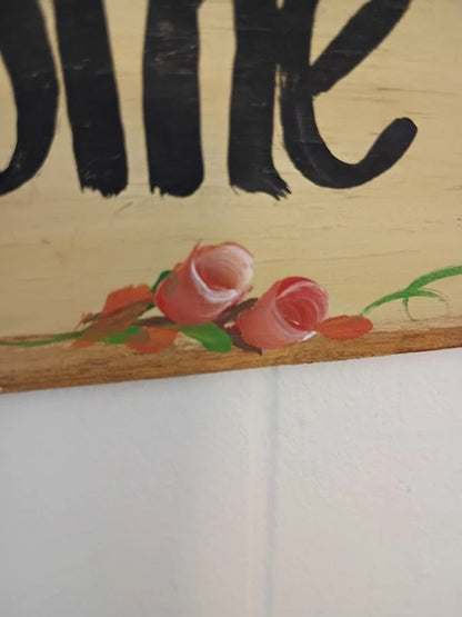 Handmade Welcome Home Hand Painted Wood Wall Sign – Indoor and Outdoor Home Decor