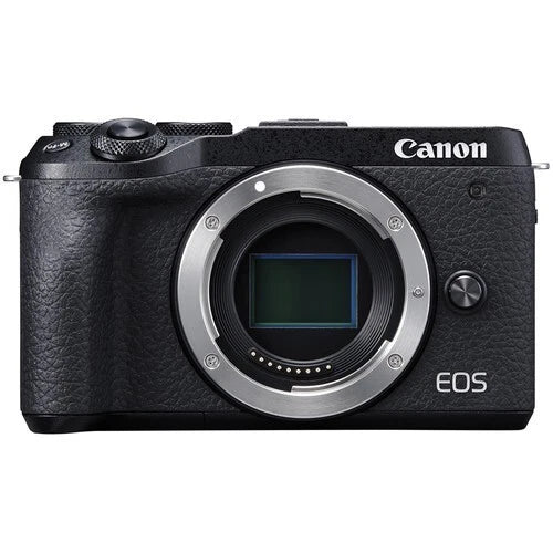 Canon EOS M6 Mark II Mirrorless Camera Body Only (32.5MP APS-C, EF-M Mount, 4K Video, Dual Pixel AF, Wi-Fi, Black)
