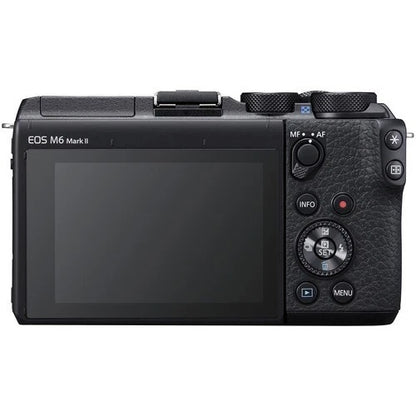 Canon EOS M6 Mark II Mirrorless Camera Body Only (32.5MP APS-C, EF-M Mount, 4K Video, Dual Pixel AF, Wi-Fi, Black)