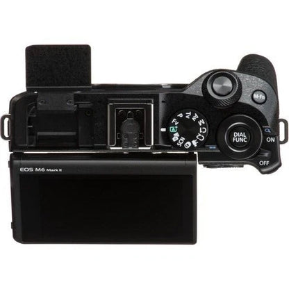Canon EOS M6 Mark II Mirrorless Camera Body Only (32.5MP APS-C, EF-M Mount, 4K Video, Dual Pixel AF, Wi-Fi, Black)