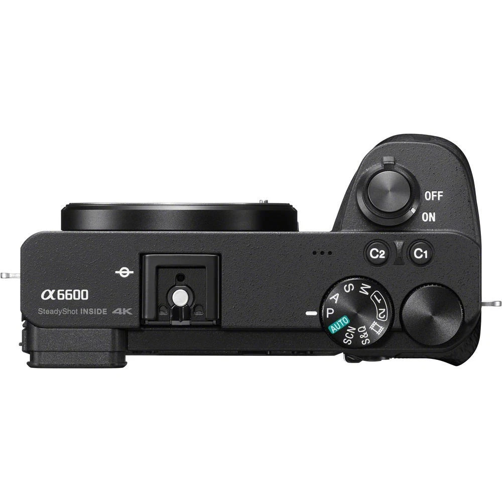 Sony Alpha a6600 Mirrorless Camera Body Only (24.2MP APS-C, E-Mount, 4K Video, Real-time AF, IBIS, Wi-Fi, Black)
