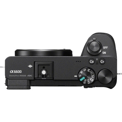 Sony Alpha a6600 Mirrorless Camera Body Only (24.2MP APS-C, E-Mount, 4K Video, Real-time AF, IBIS, Wi-Fi, Black)