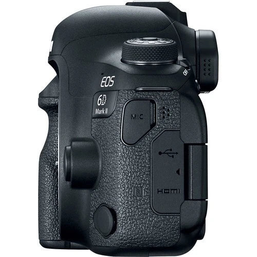 Canon EOS 6D Mark II DSLR Camera Body Only (26.2MP Full-Frame, EF Mount, Dual Pixel AF, Wi-Fi, GPS, Black)