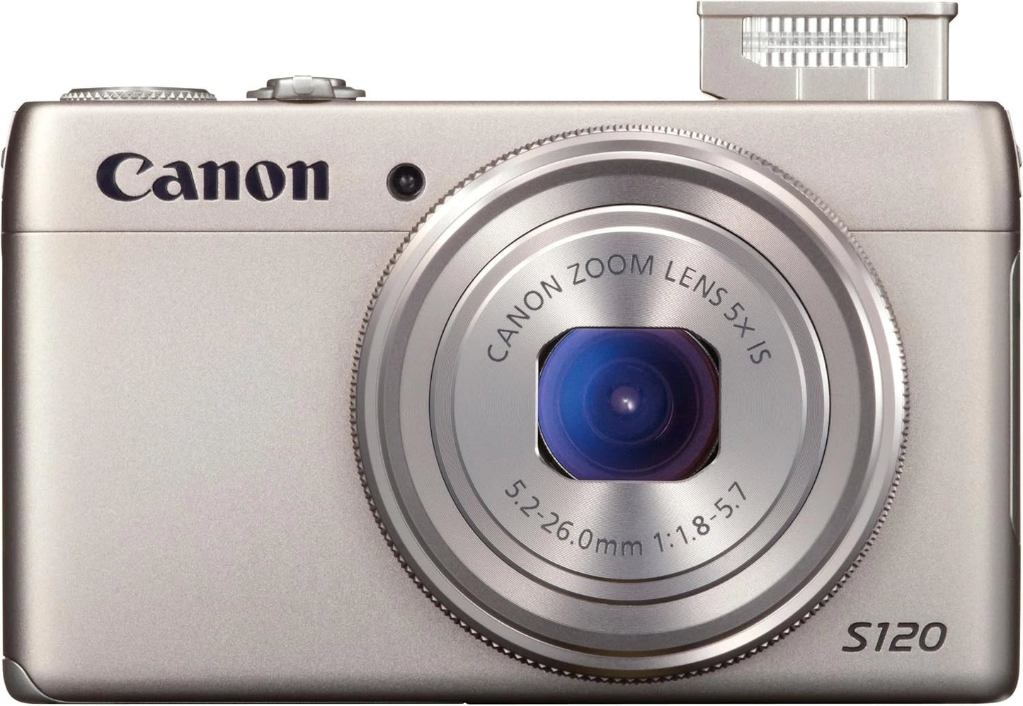 Canon PowerShot S120 Compact Digital Camera – 12.1 MP, F1.8, 24mm Wide Angle & 5x Optical Zoom – Silver