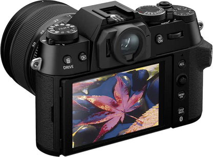 Fujifilm X-T50 Mirrorless Camera with XF 16-50mm F2.8-4.8 R LM WR Lens – 40.2 MP & 6.2K Video – Black