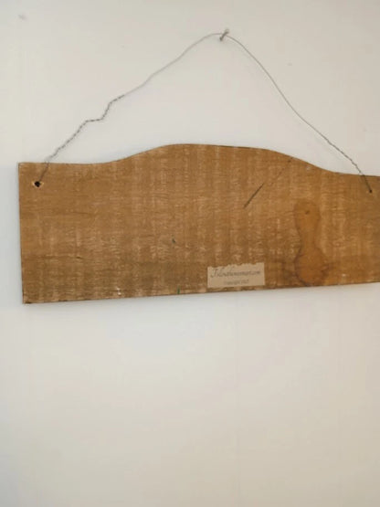 Handmade Welcome Home Hand Painted Wood Wall Sign – Indoor and Outdoor Home Decor