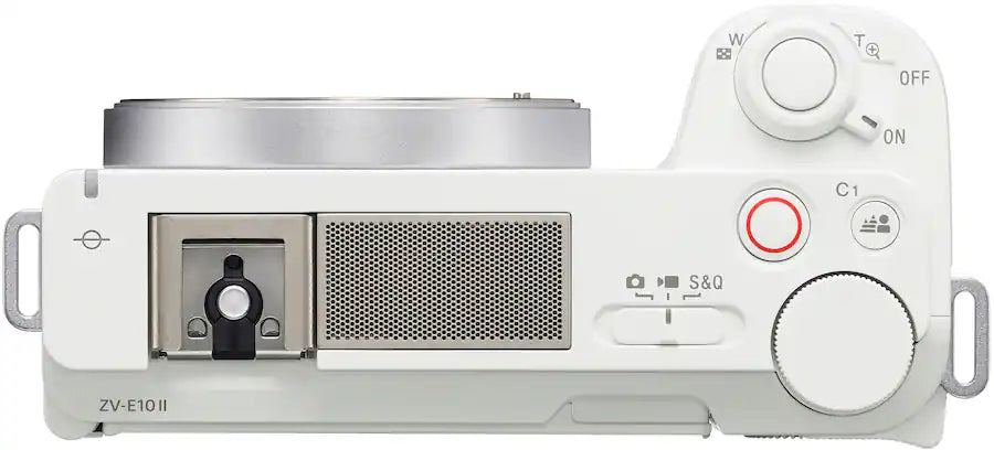 Sony Alpha ZV-E10 II APS-C Mirrorless Content Creator Camera (Body Only) – White