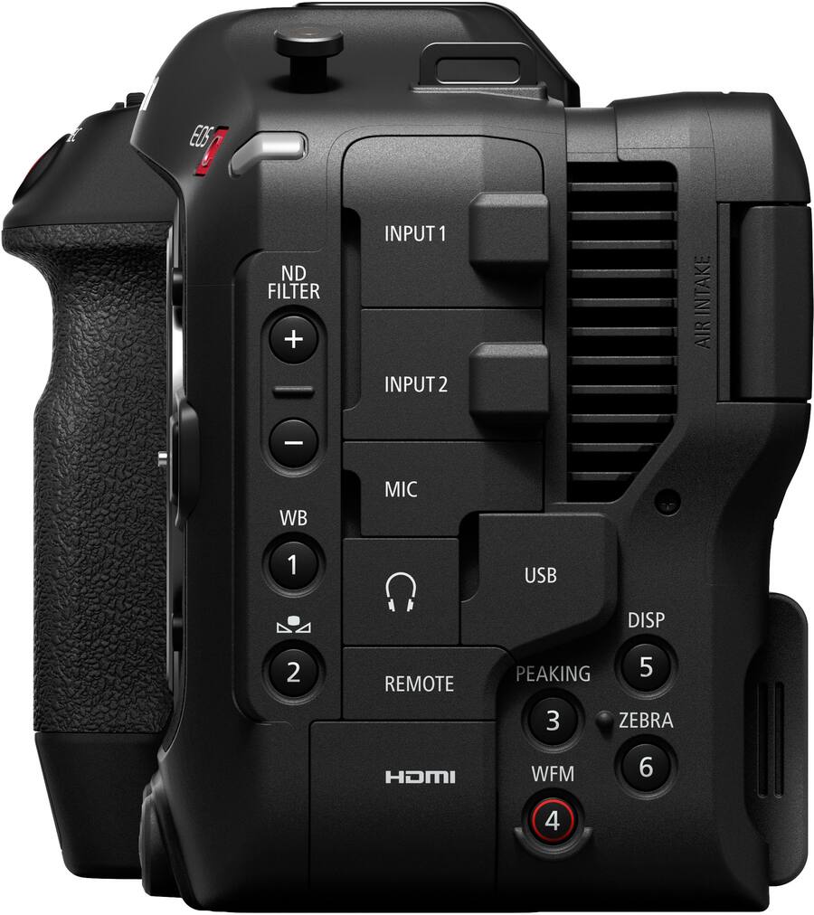 Canon EOS C70 Cinema Camera Body Only (Super 35mm DGO Sensor, RF Mount, 4K Video, Dual Pixel AF, Wi-Fi, Black)