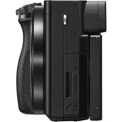 Sony Alpha a6100 Mirrorless Camera Body Only (24.2MP APS-C, E-Mount, 4K Video, Real-time AF, Wi-Fi, Black)