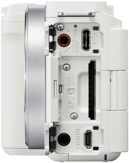 Sony Alpha ZV-E10 II APS-C Mirrorless Content Creator Camera (Body Only) – White