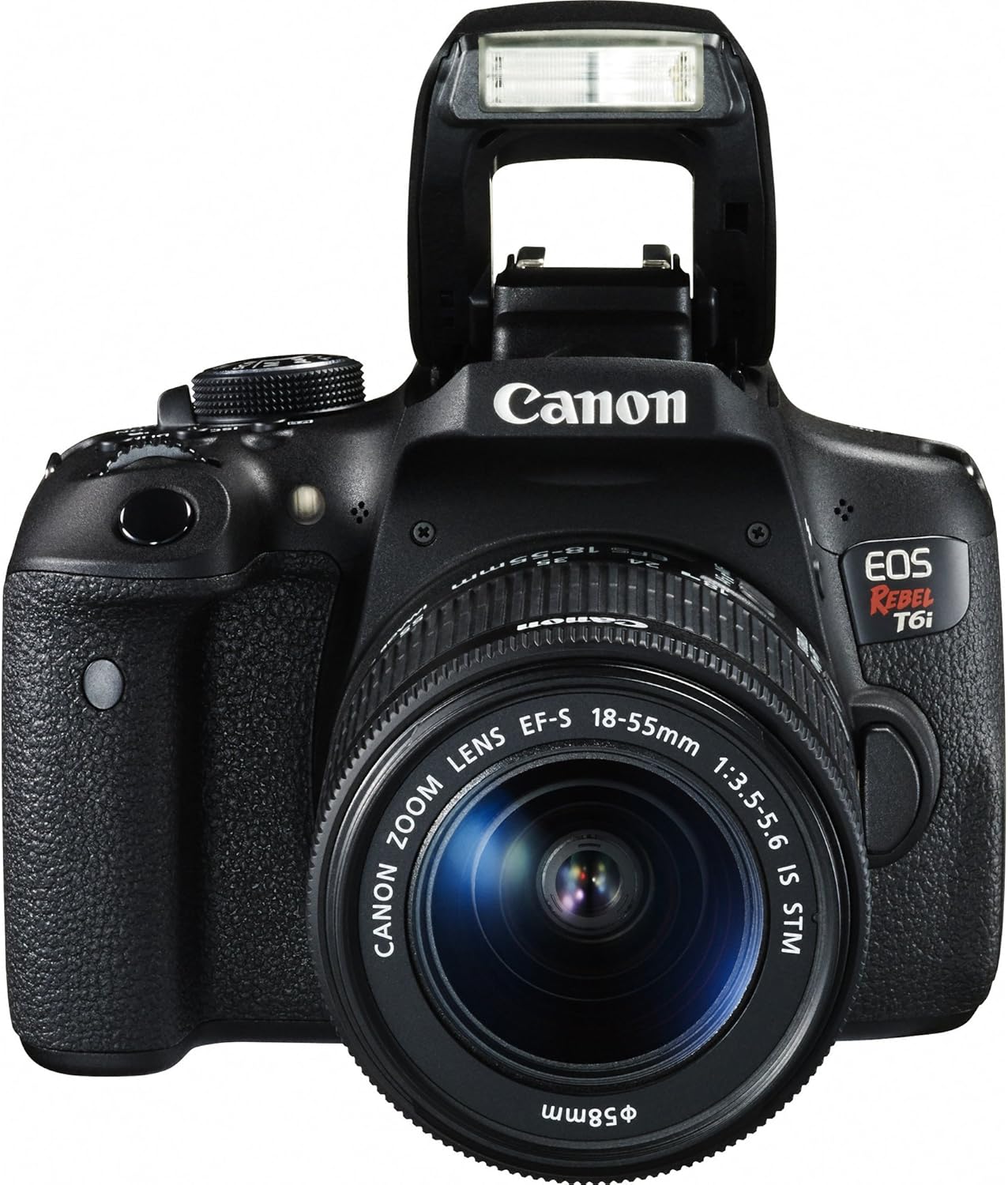Canon EOS Rebel T6i Digital SLR Camera with EF-S 18-55mm f/3.5-5.6 IS STM Lens - Wi-Fi Enabled