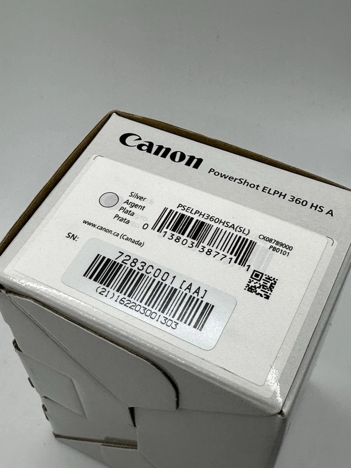 Canon PowerShot ELPH 360 HS Compact Digital Camera – 20.2 MP with 12x Optical Zoom & Full HD Video – Black
